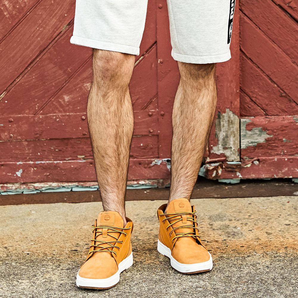 Botas Chukka Masculino - Timberland Davis Square Couro Collar - PHLIC1304 - Marrom